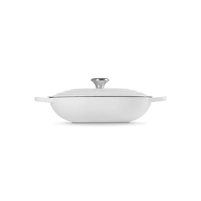 Le Creuset Oval Casserole: 3.75 QT, White