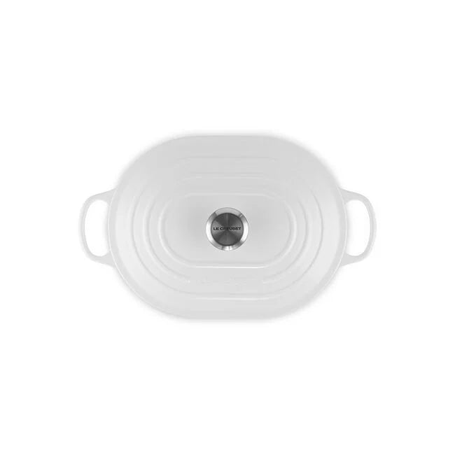 Le Creuset Oval Casserole: 3.75 QT, White
