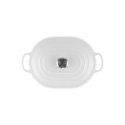 Le Creuset Oval Casserole: 3.75 QT, White