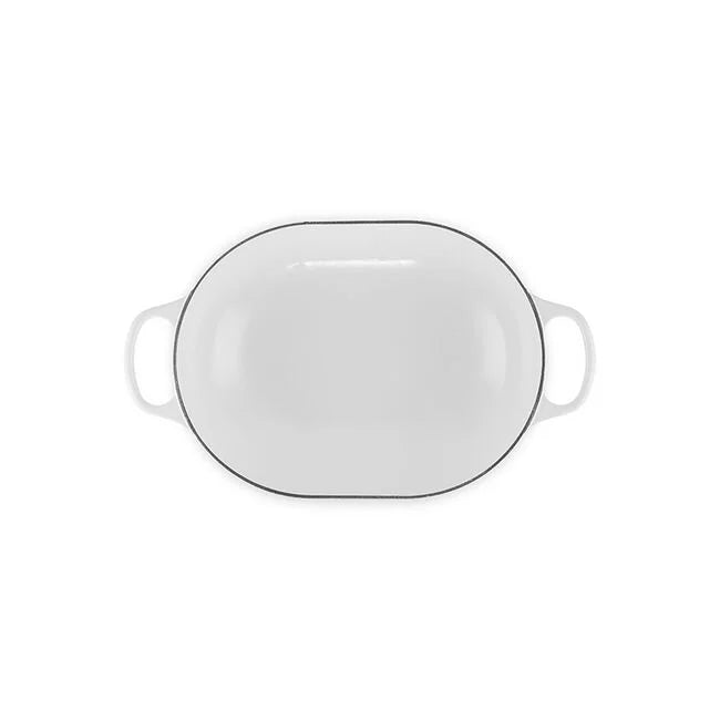 Le Creuset Oval Casserole: 3.75 QT, White