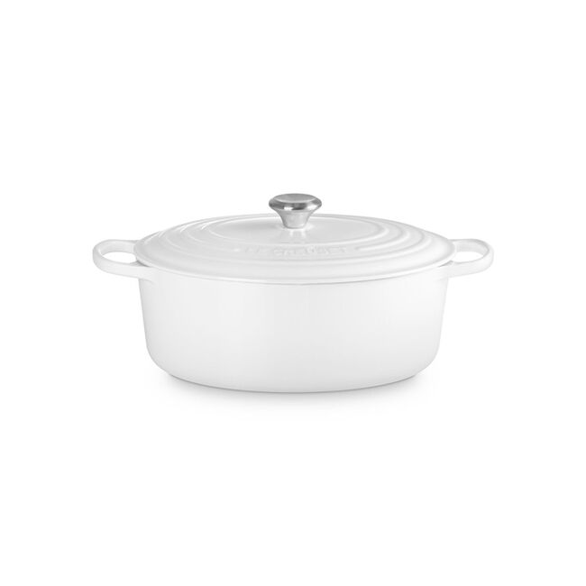 Le Creuset Oval Dutch Oven: 8 QT, White