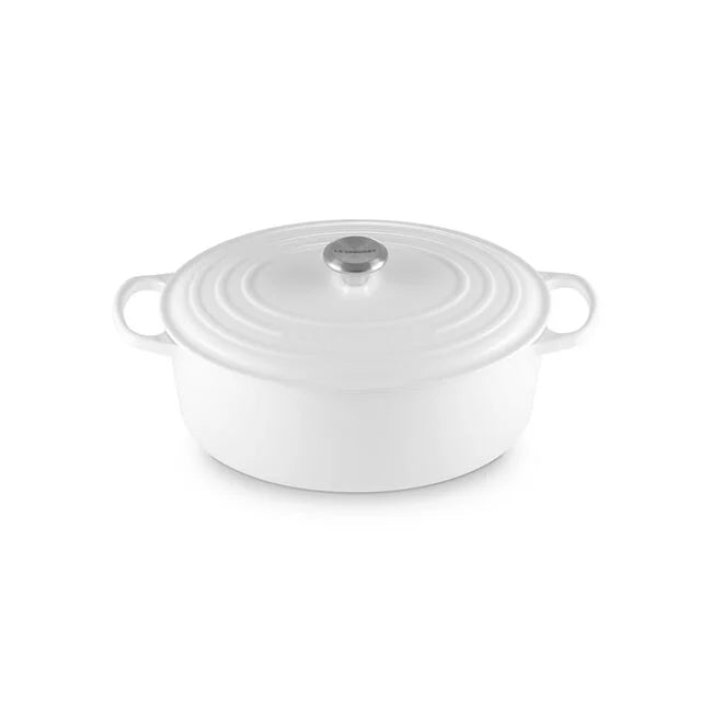 Le Creuset Oval Dutch Oven: 8 QT, White