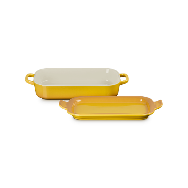 Le Creuset Rectangular Dish with Platter Lid: Nectar