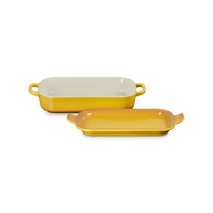 Le Creuset Rectangular Dish with Platter Lid: Nectar