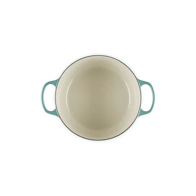 Le Creuset Round Deep Dutch Oven:  6.5 QT, Bleu Riviera