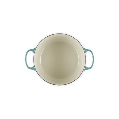 Le Creuset Round Deep Dutch Oven:  6.5 QT, Bleu Riviera