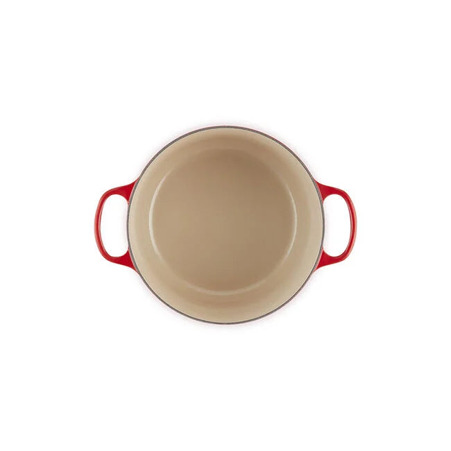 Le Creuset Round Deep Dutch Oven: 6.5 QT, Cerise