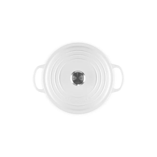 Le Creuset Round Deep Dutch Oven: 6.5 QT, White