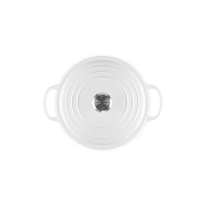 Le Creuset Round Deep Dutch Oven: 6.5 QT, White
