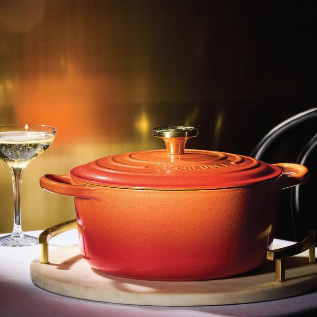 Le Creuset Round Dutch Oven: 4.5 QT, Flamme Dorée