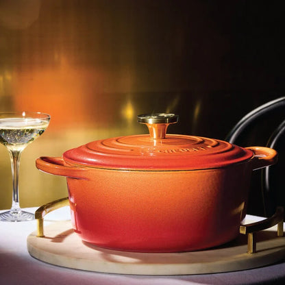 Le Creuset Round Dutch Oven: 4.5 QT, Flamme Dorée