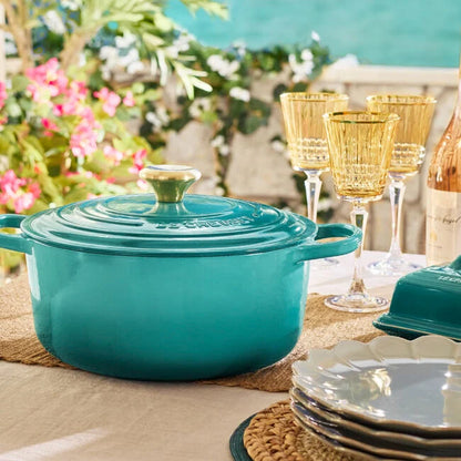 Le Creuset Round Dutch Oven:  5.5 QT, Bleu Riviera