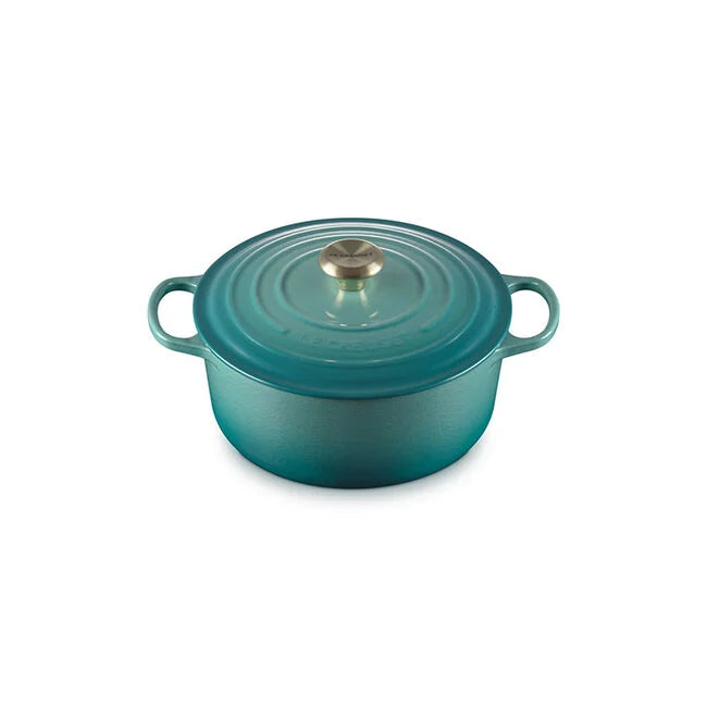 Le Creuset Round Dutch Oven:  5.5 QT, Bleu Riviera