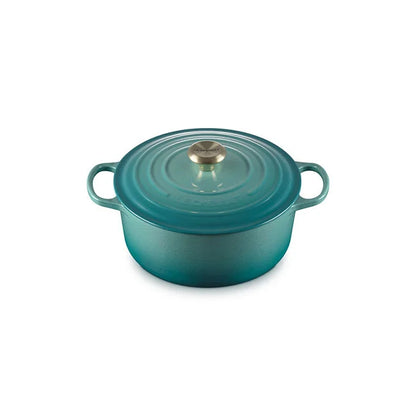 Le Creuset Round Dutch Oven:  5.5 QT, Bleu Riviera