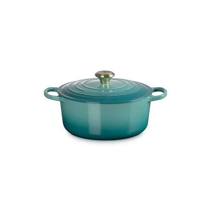Le Creuset Round Dutch Oven:  5.5 QT, Bleu Riviera