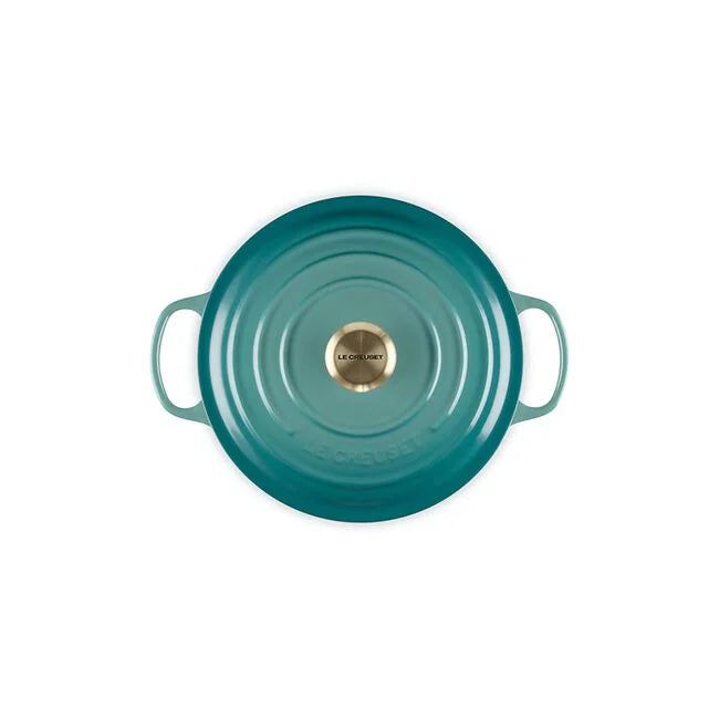 Le Creuset Round Dutch Oven:  5.5 QT, Bleu Riviera