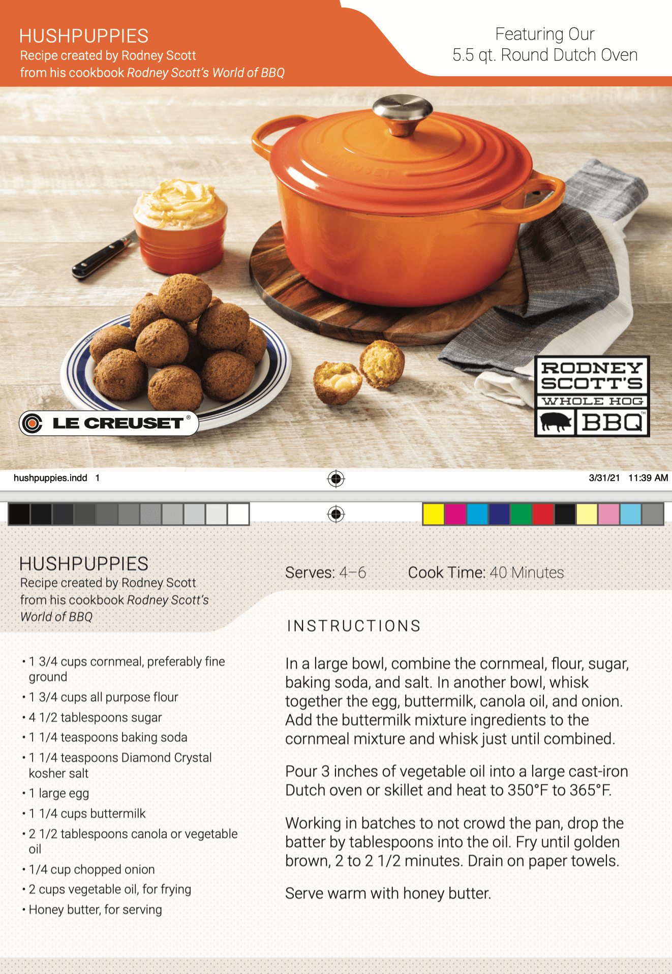 Le Creuset Round Dutch Oven: 5.5 QT, Flame