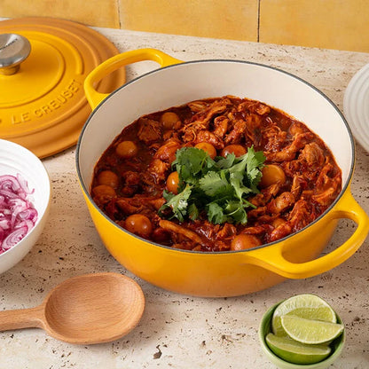 Le Creuset Round Wide Dutch Oven:  3.5 QT, Nectar