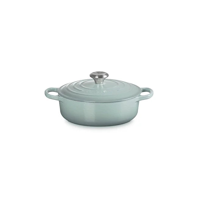 Le Creuset Round Wide Dutch Oven:  3.5 QT, Sea Salt