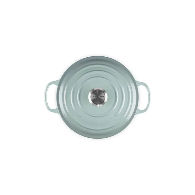 Le Creuset Round Wide Dutch Oven:  3.5 QT, Sea Salt