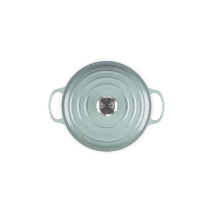 Le Creuset Round Wide Dutch Oven:  3.5 QT, Sea Salt