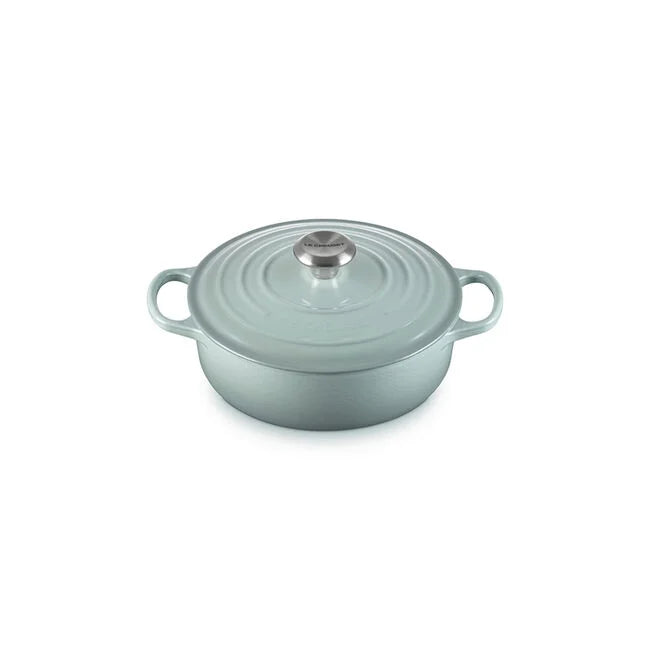 Le Creuset Round Wide Dutch Oven:  3.5 QT, Sea Salt