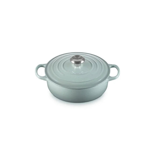 Le Creuset Round Wide Dutch Oven:  3.5 QT, Sea Salt