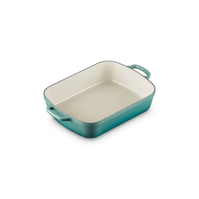 Le Creuset Signature Roaster: 5.25 QT, Bleu Riviera