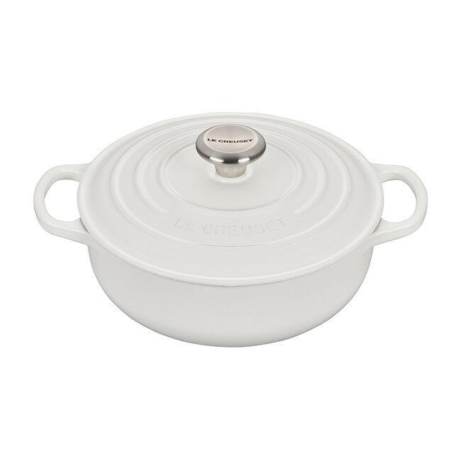 Le Creuset Signature Sauteuse: 3.5 QT, White