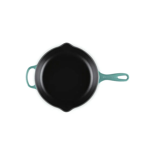 Le Creuset Skillet: 10.25", Bleu Riviera