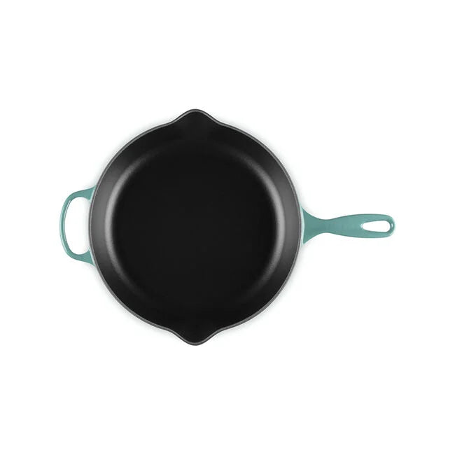 Le Creuset Skillet: 11.75", Bleu Riviera