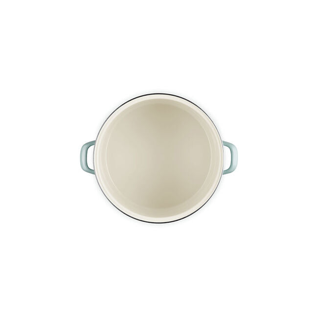 Le Creuset Enamel-On-Steel Stockpot: 16 QT, Sea Salt