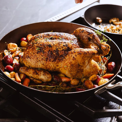 MADE IN® Carbon Steel Fry Pan w/Stay Cool Handle: 12"