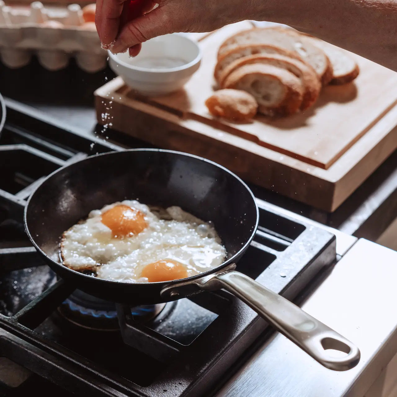 MADE IN® Carbon Steel Fry Pan w/Stay Cool Handle: 8"