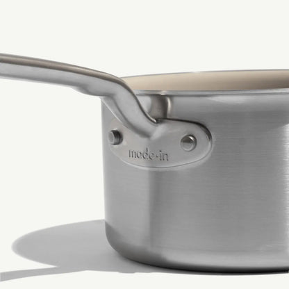 MADE IN® CeramiClad™ Non-stick Saucepan with Lid: 2 QT