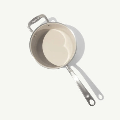MADE IN® CeramiClad™ Non-stick Saucepan with Lid: 4 QT