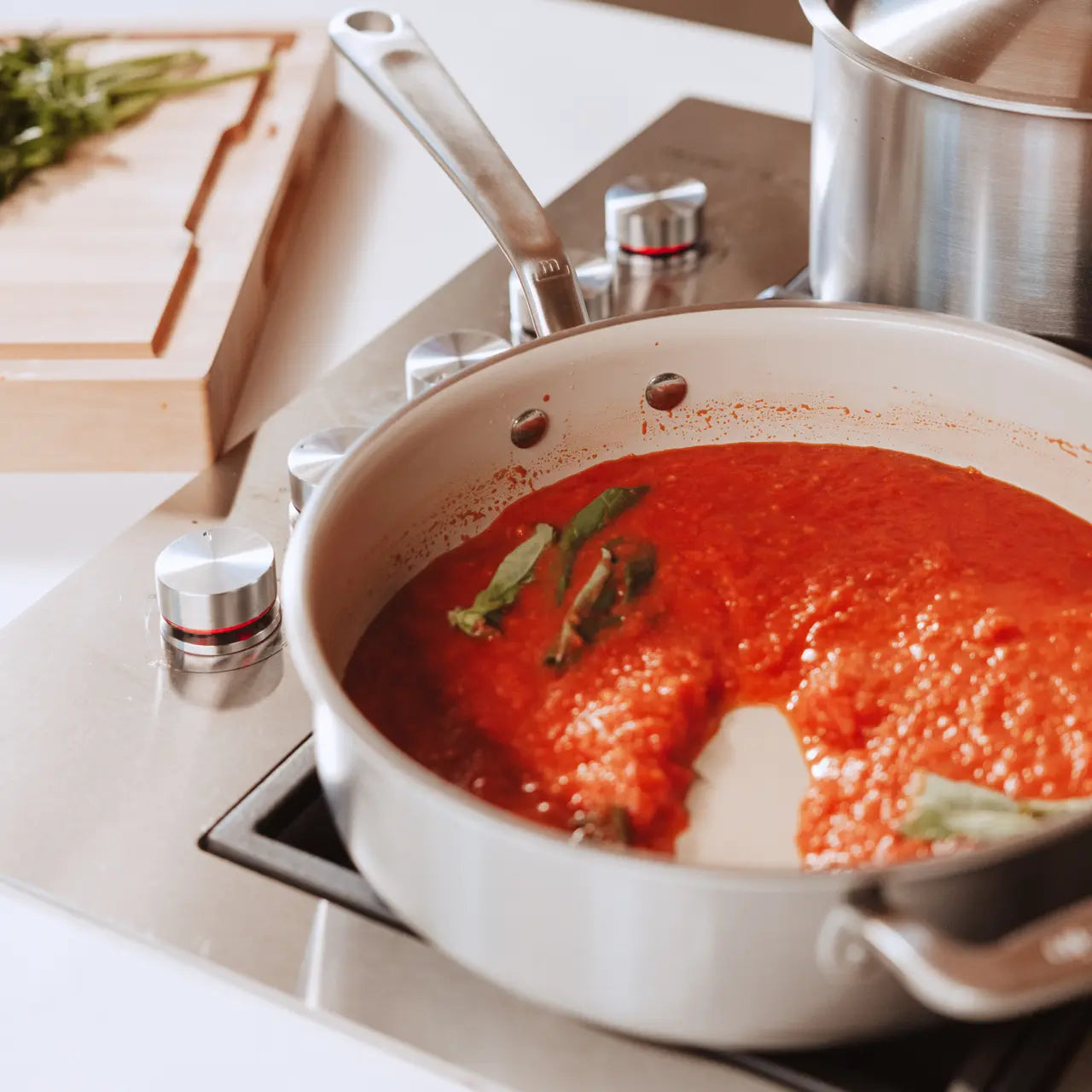 MADE IN® CeramiClad™ Non-stick Saute Pan with Lid: 3.5 QT