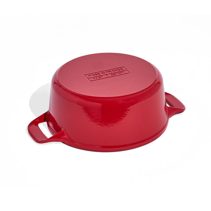 MADE IN® Enameled Cast Iron Round Dutch Oven: 5.5 QT, MADE IN® Red