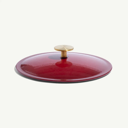 MADE IN® Enameled Cast Iron Round Dutch Oven: 5.5 QT, Ruby Red