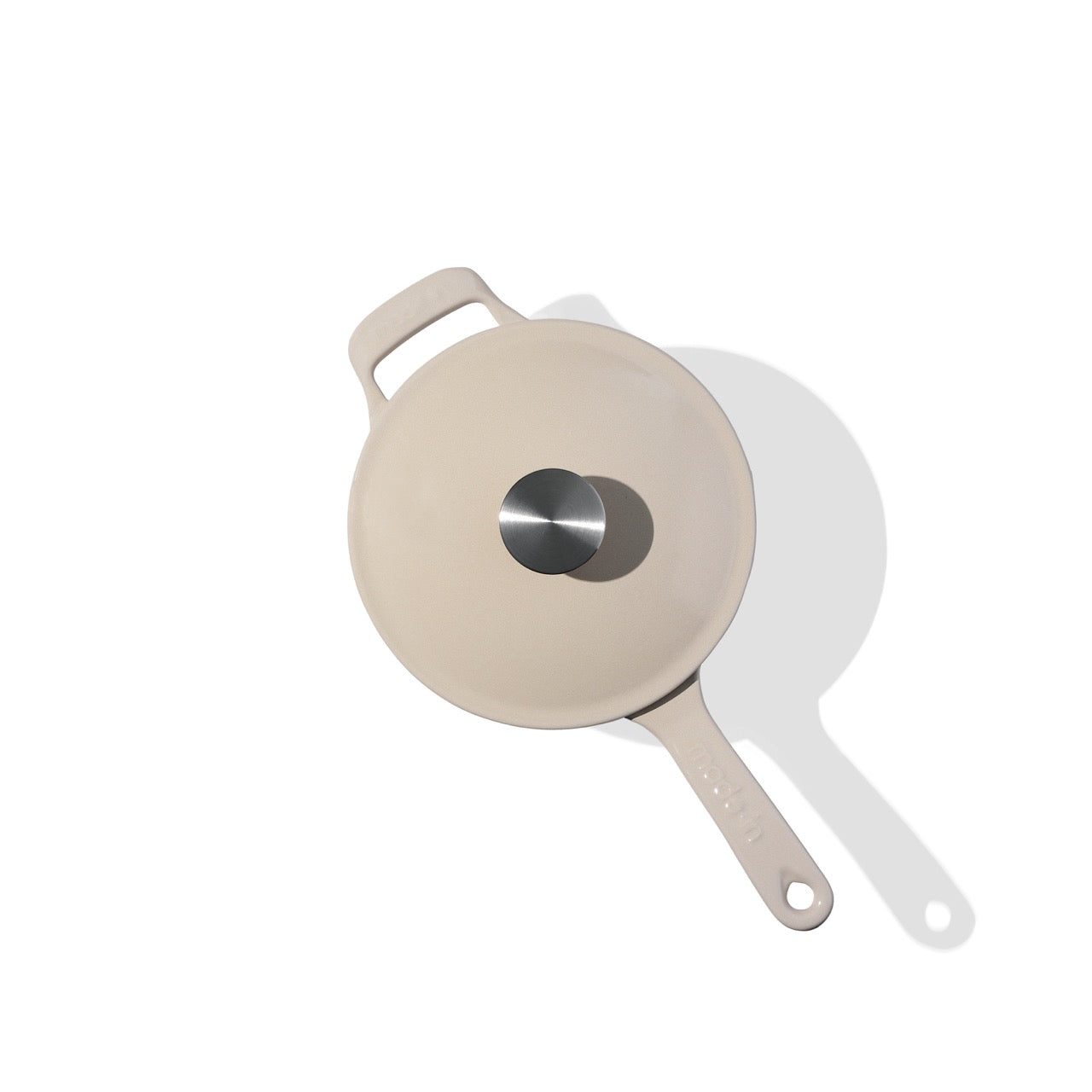 MADE IN® Enameled Cast Iron Saucepan: 2 QT, Antique White
