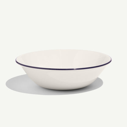 MADE IN® Tabletop Large Soup Bowls (Set of 4): Blue Rim