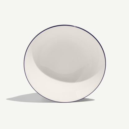 MADE IN® Tabletop Large Soup Bowls (Set of 4): Blue Rim