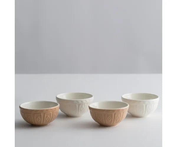 Mason Cash Prep Bowls (Set of 4): Cane & Cream