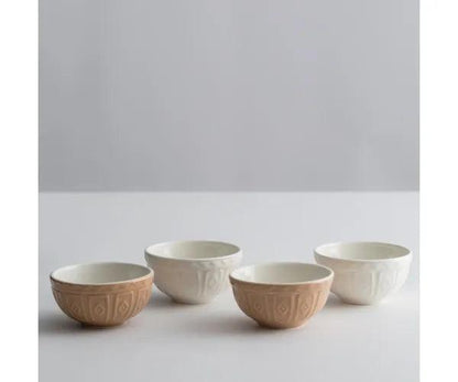 Mason Cash Prep Bowls (Set of 4): Cane & Cream