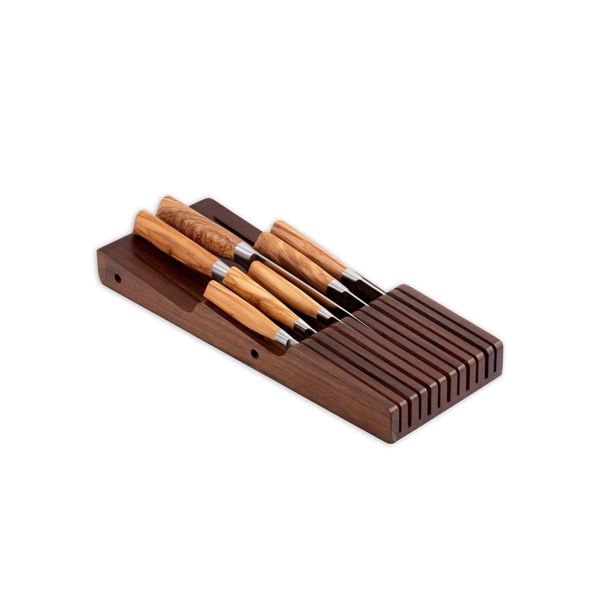 Messermeister In-Drawer Knife Holder: 11-Slot, Acacia