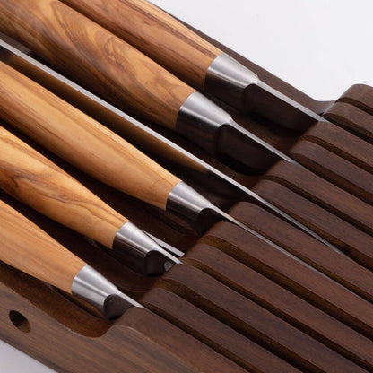 Messermeister In-Drawer Knife Holder: 11-Slot, Acacia