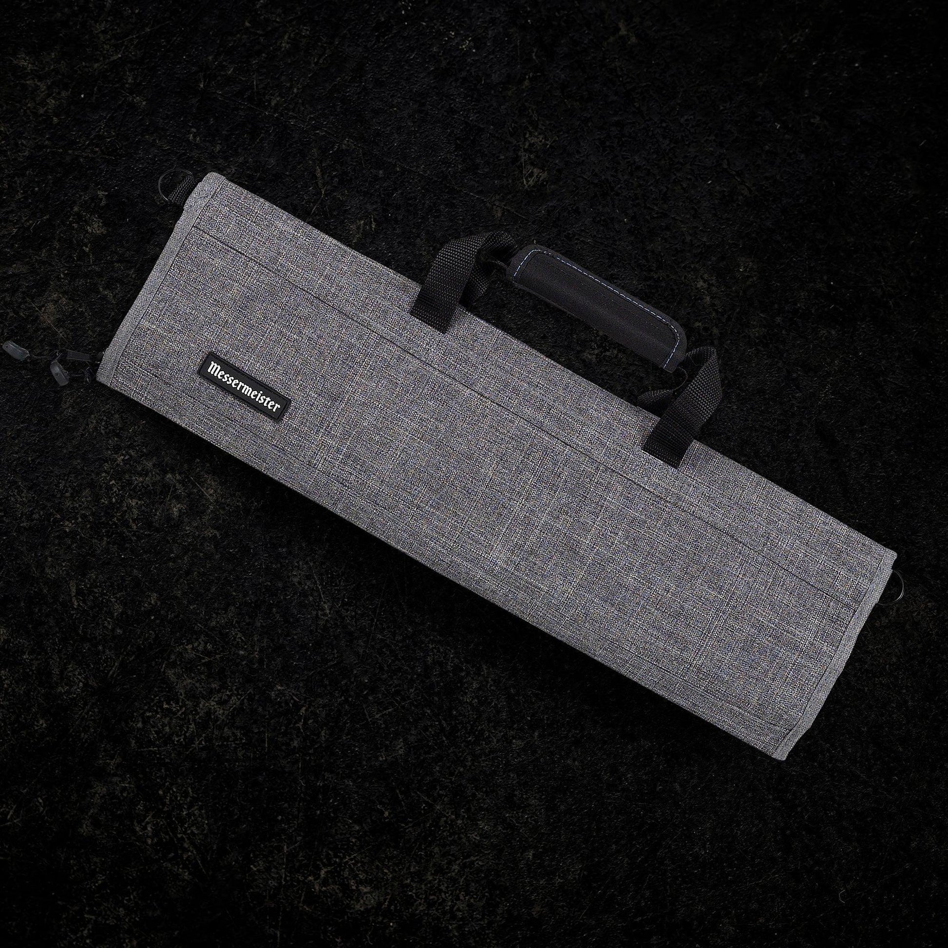 Messermeister Knife Roll: 8 Pocket, Heather Gray