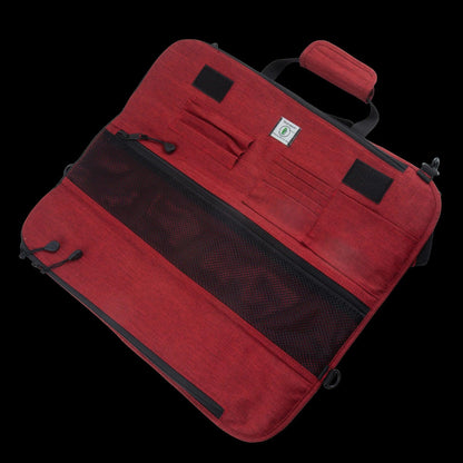 Messermeister Knife Roll: 8 Pocket, Heather Red