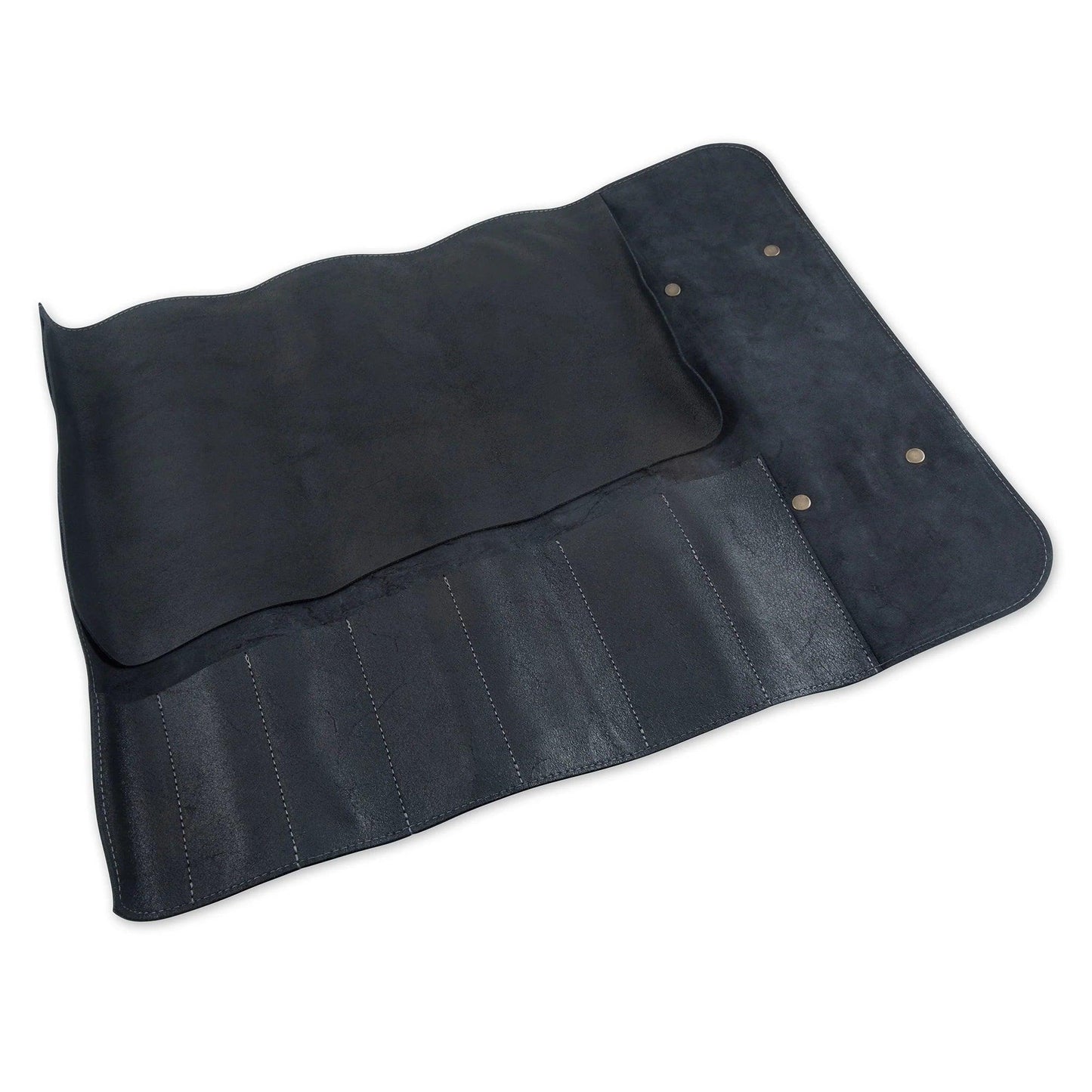 Messermeister Leather Knife Roll: 7 Pocket, Black