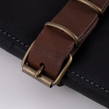 Messermeister Leather Knife Roll: 7 Pocket, Black